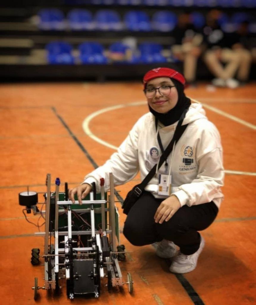 Ghofran LYBOTICS Geniuses Team Tripoli Femlate Libya to the United States